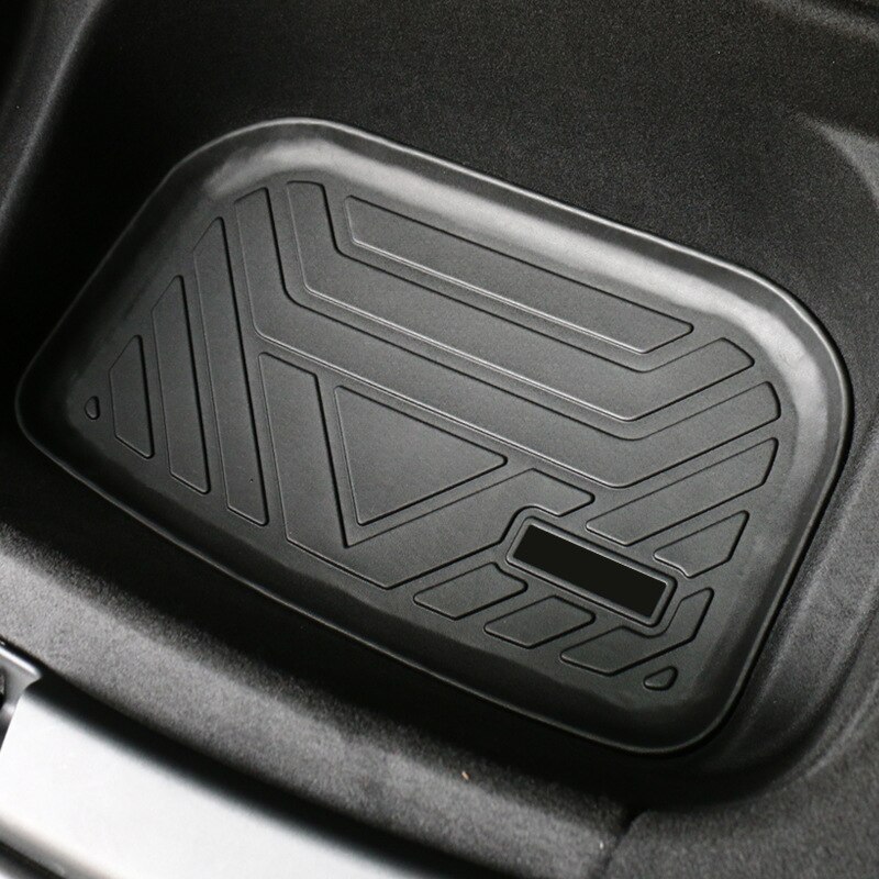 For Tesla Model Y 7-Seater 2021 2022 TPE Trunk Mat & Seats Anti-Kick Protector Cargo Liners Car Boot Frunk Lower Compartment Mat