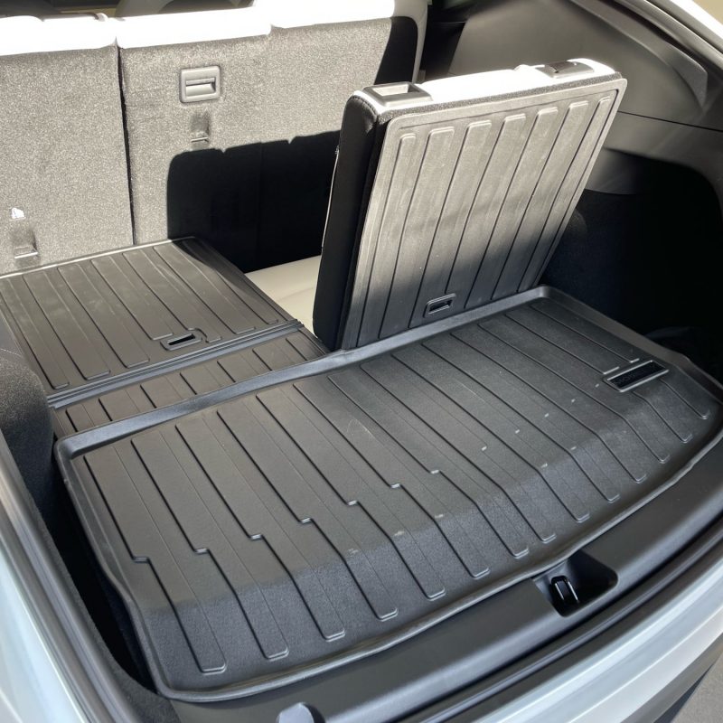 For Tesla Model Y 7-Seater 2021 2022 TPE Trunk Mat & Seats Anti-Kick Protector Cargo Liners Car Boot Frunk Lower Compartment Mat